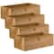 4 Pack: 12" x 5.75" x 4" Pallet Wood Bin by Make Market®